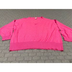 Ladies pink 3/4 sleeve sweater.  Size XXL by a new day